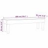 banc Crème 100 x 30 x 30 cm tissu 562053562053