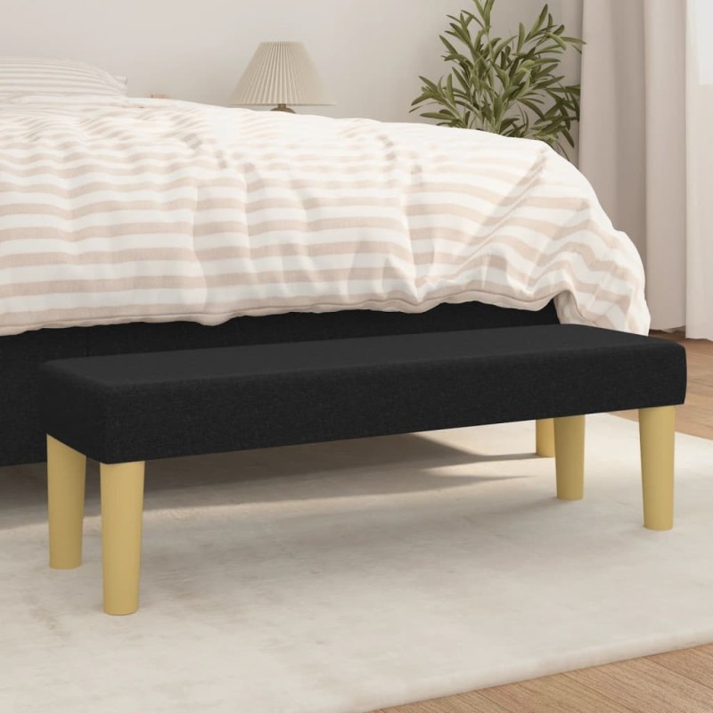Banc Noir 100x30x30 cm Tissu 562054562054
