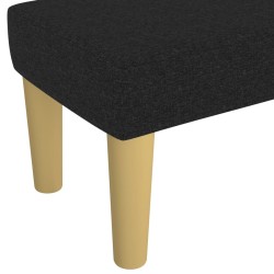 Banc Noir 100x30x30 cm Tissu 562054562054