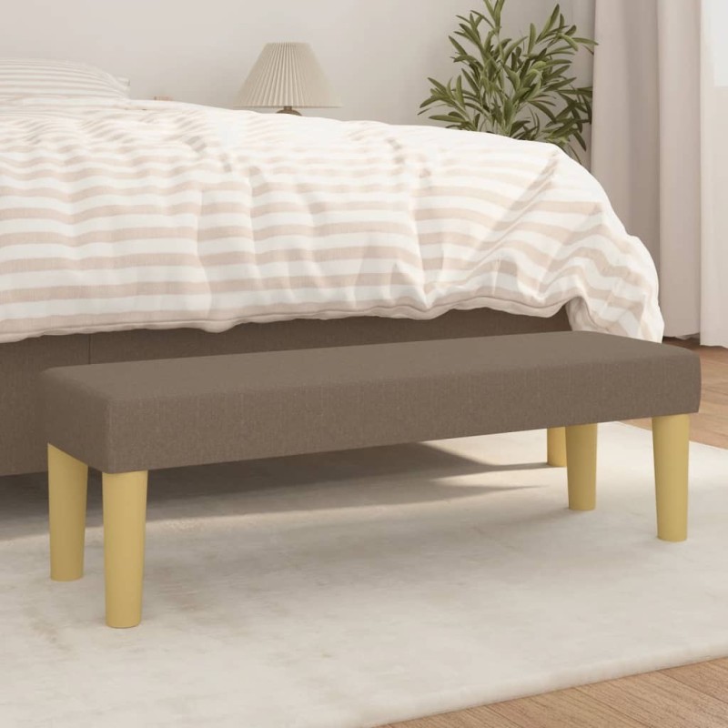 Banc Taupe 100x30x30 cm Tissu 562055562055