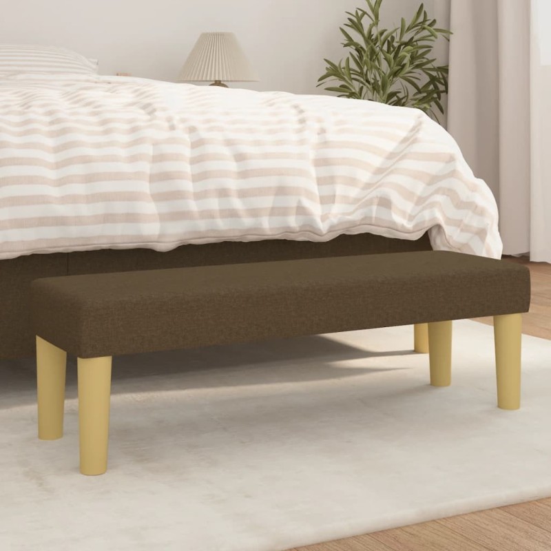Banc Marron foncé 100x30x30 cm Tissu 562057562057