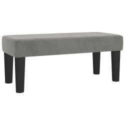 Banc Gris clair 70x30x30 cm Velours 562059562059