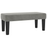 Banc Gris clair 70x30x30 cm Velours 562059562059