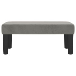 Banc Gris clair 70x30x30 cm Velours 562059562059
