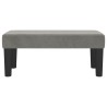 Banc Gris clair 70x30x30 cm Velours 562059562059