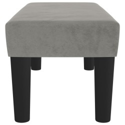 Banc Gris clair 70x30x30 cm Velours 562059562059