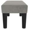 Banc Gris clair 70x30x30 cm Velours 562059562059