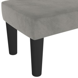 Banc Gris clair 70x30x30 cm Velours 562059562059