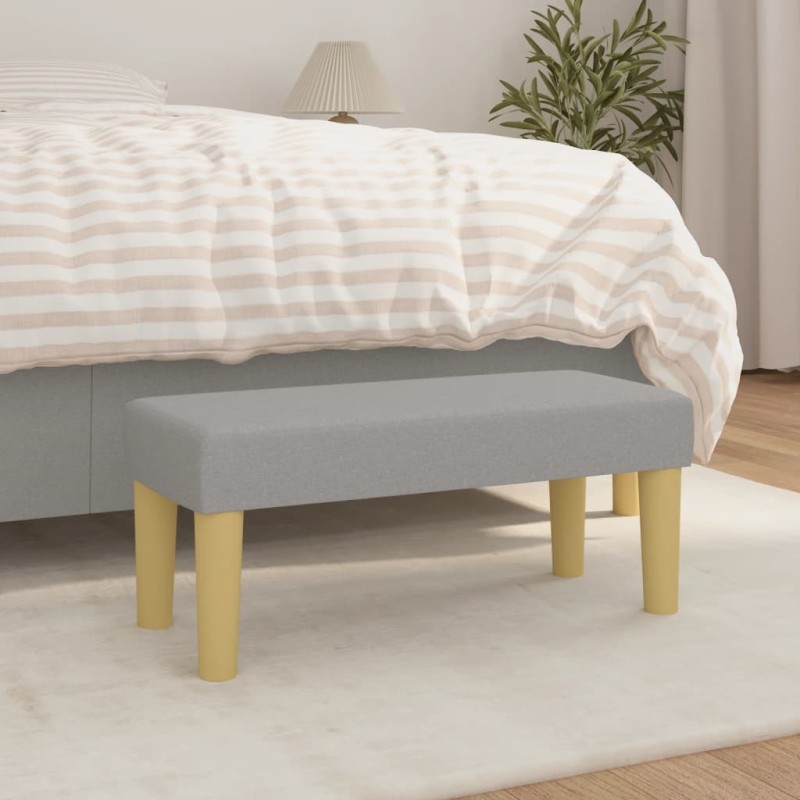Banc Gris clair 70x30x30 cm Tissu 562062562062