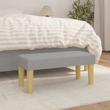 Banc Gris clair 70x30x30 cm Tissu 562062562062