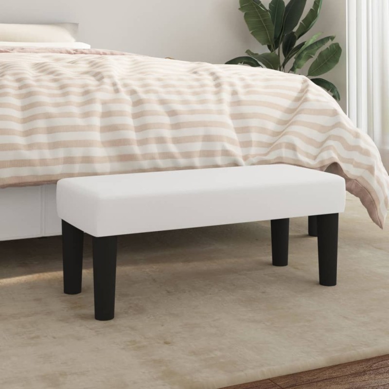 Banc Blanc 70x30x30 cm Similicuir 562064562064