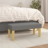 Banc Gris foncé 70x30x30 cm Tissu 562066562066