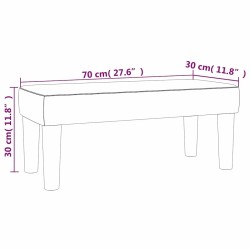 banc Taupe 70 x 30 x 30 cm tissu 562068562068