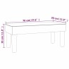 banc Taupe 70 x 30 x 30 cm tissu 562068562068