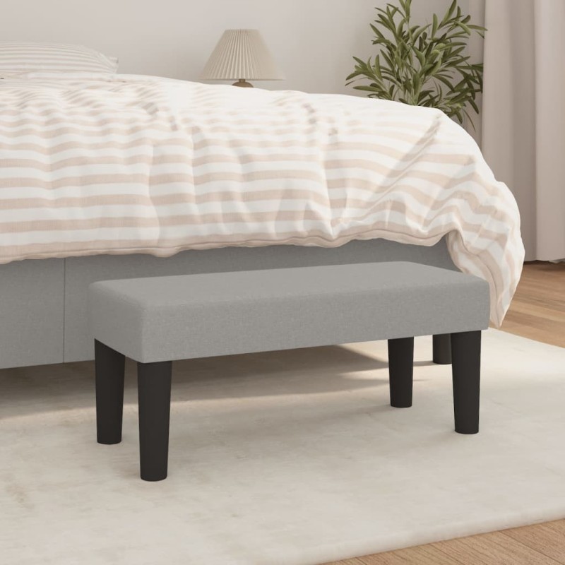 Banc Gris clair 70x30x30 cm Tissu 562070562070