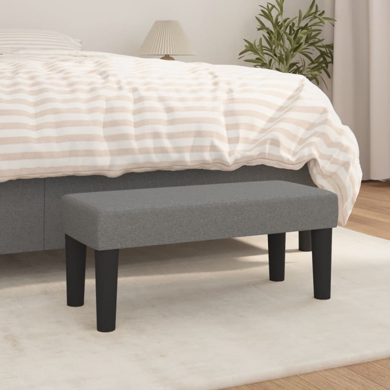 Banc Gris foncé 70x30x30 cm Tissu 562071562071