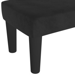 Banc Noir 70x30x30 cm Velours 562075562075