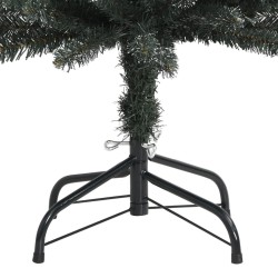 Sapin de Noël artificiel mince avec support Vert 240 cm PVC 562077562077