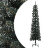 Sapin de Noël artificiel mince avec support Vert 210 cm PVC 562081562081