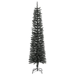 Sapin de Noël artificiel mince avec support Vert 210 cm PVC 562081562081