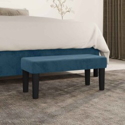 Banc Bleu foncé 70x30x30 cm Velours 562092562092