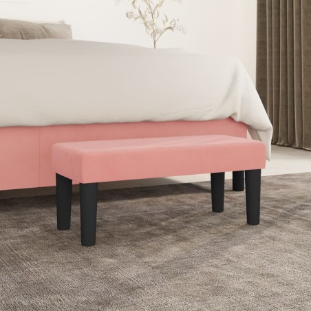 Banc Rose 70x30x30 cm Velours 562093562093