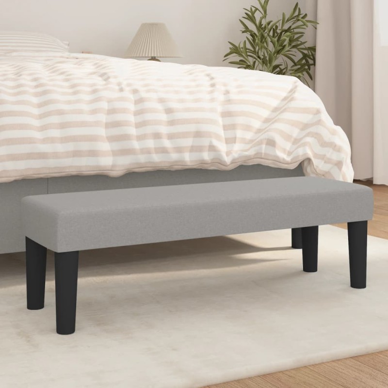 Banc Gris clair 100x30x30 cm Tissu 562094562094