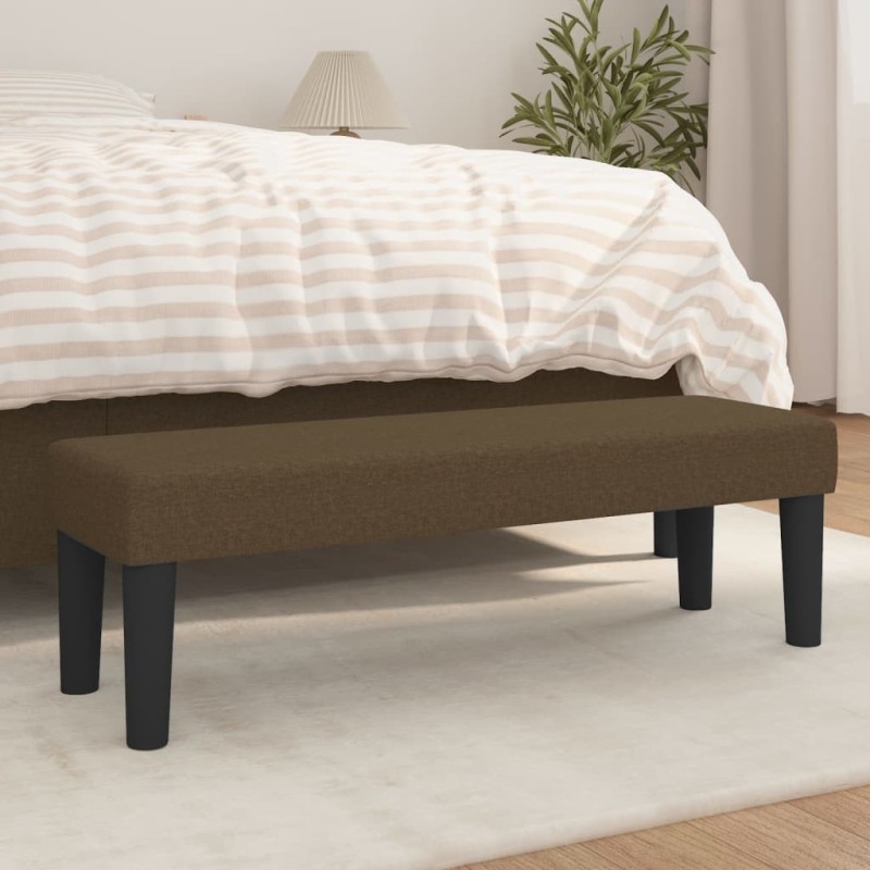 Banc Marron foncé 100x30x30 cm Tissu 562096562096