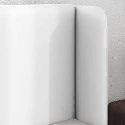 Oreille de tête de lit Blanc 40,5 x 40,5 x 4 cm PVC 562097562097