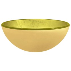 Lavabo Verre trempé 30x12 cm Doré 562102562102