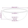 Lavabo Verre trempé 30x12 cm Doré 562102562102