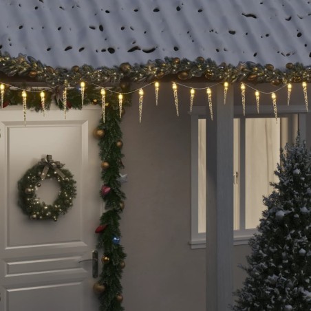 Guirlande lumineuse de Noël 100 LED Blanc chaud 10 m Acrylique PVC 562105562105