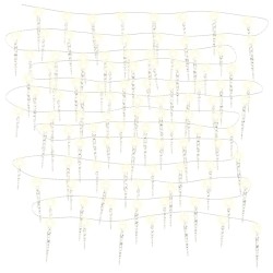 Guirlande lumineuse de Noël 100 LED Blanc chaud 10 m Acrylique PVC 562105562105