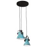 Lampe suspendue 25 W bleu délavé 30x30x100 cm E27 562112562112