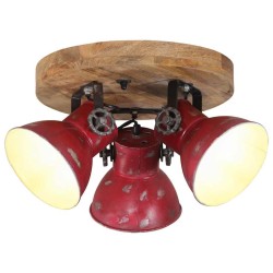Plafonnier 25 W rouge délavé 35x35x25 cm E27 562121562121