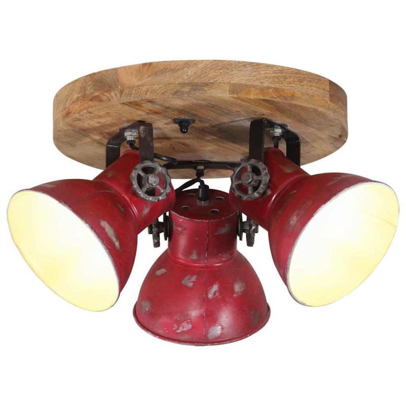 Plafonnier 25 W rouge délavé 35x35x25 cm E27 562121562121