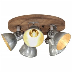 Plafonnier 25 W argent vintage 50x50x25 cm E27 562124562124