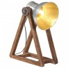 Lampe de bureau 25 W argent vintage 30x17x40 cm E27 562129562129