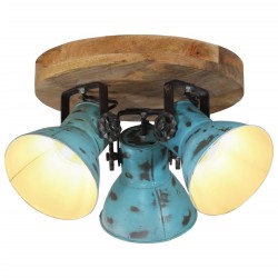 Plafonnier 25 W bleu délavé 35x35x25 cm E27 562134562134
