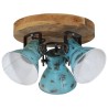 Plafonnier 25 W bleu délavé 35x35x25 cm E27 562134562134