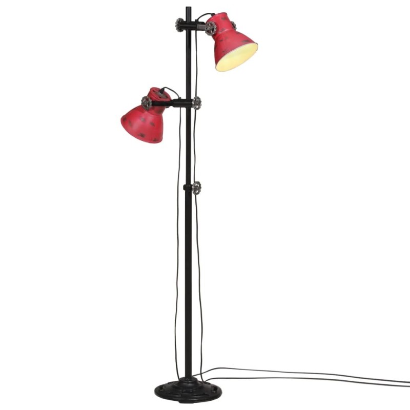 Lampadaire 25 W rouge délavé 25x25x90/160 cm E27 562161562161