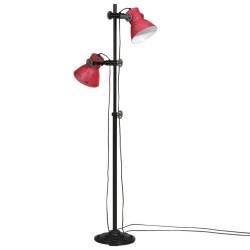 Lampadaire 25 W rouge délavé 25x25x90/160 cm E27 562161562161