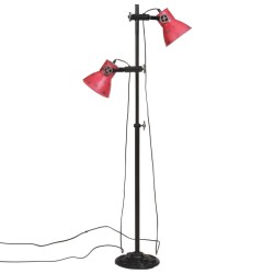Lampadaire 25 W rouge délavé 25x25x90/160 cm E27 562161562161