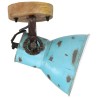 Lampe murale 25 W bleu délavé 11,5x11,5x25 cm E27 562162562162