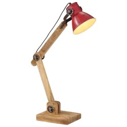 Lampe de bureau 25 W rouge délavé 23x18x96 cm E27 562192562192