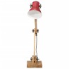 Lampe de bureau 25 W rouge délavé 23x18x96 cm E27 562192562192