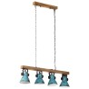 Plafonnier 25 W bleu délavé 90x24x111 cm E27 562193562193