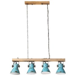 Plafonnier 25 W bleu délavé 90x24x111 cm E27 562193562193