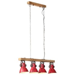 Plafonnier 25 W rouge délavé 90x24x111 cm E27 562194562194