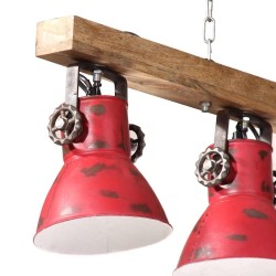 Plafonnier 25 W rouge délavé 90x24x111 cm E27 562194562194